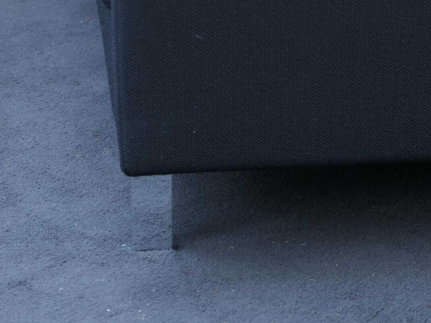 COR - Sofa Conseta Stoff 120 Schwarz Füße Chrom - 3