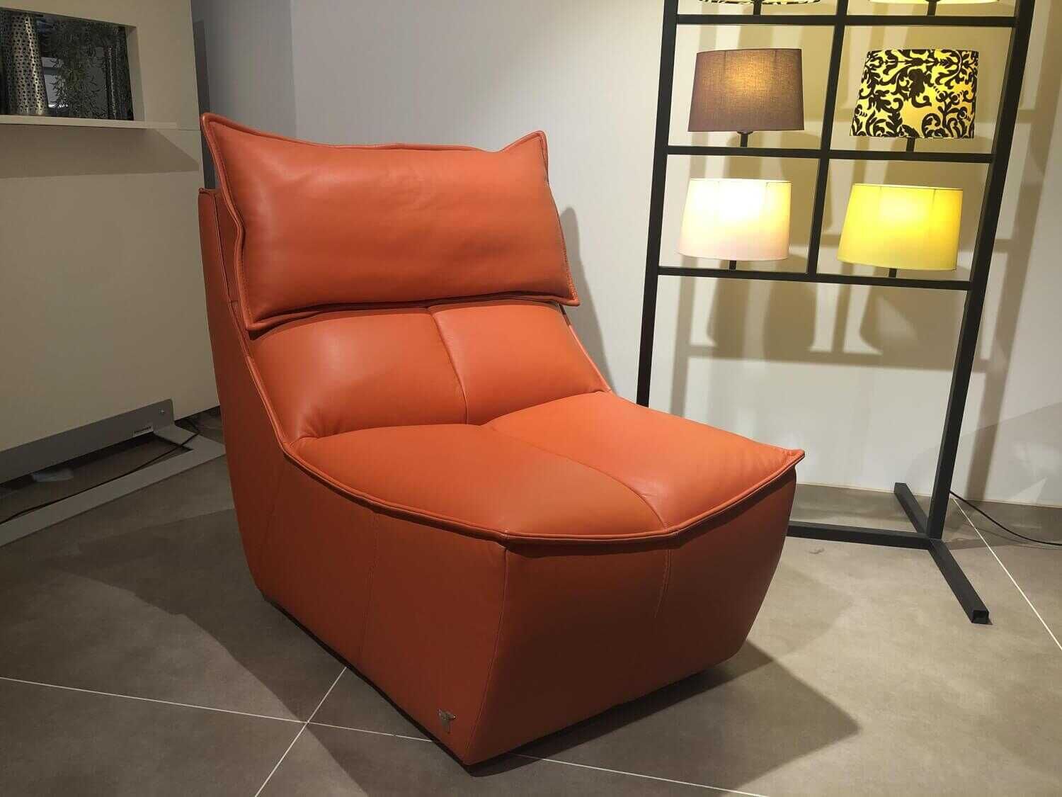 Calia Italia - Sessel Hip Hop F5225-A32 PRM830 Leder 1525 Orange - 2