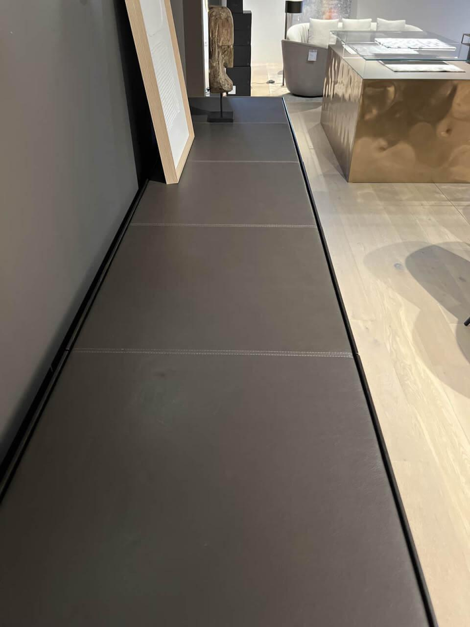 Interlübke - Sideboard Just Cube Light Front Und Außenseiten Mooreiche Braun D75 Korpus Lack Gelb Beige Vitrine Grauglas - 4