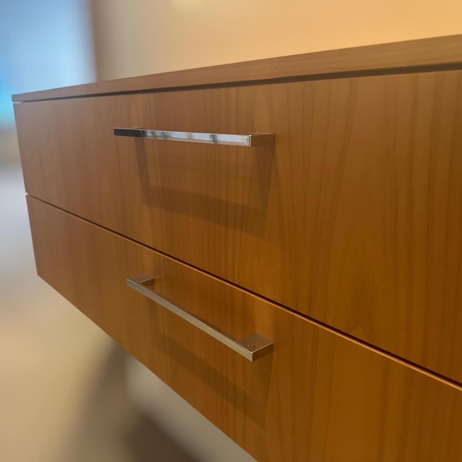 Wenz - Hängekommode Holz Kirschbaum Mit 2 Schubkästen - 5