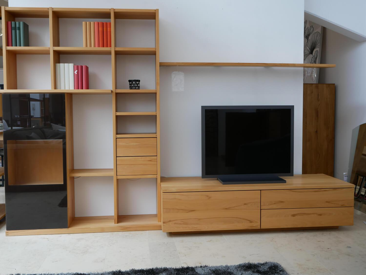 Team 7 - Wohnwand Cubus Kernbuche Massiv Geölt - 6