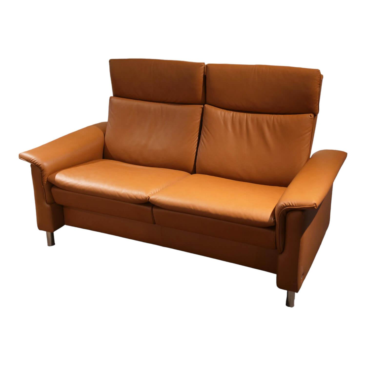 Stressless - 2-Sitzer Aurora Hoch L Leder 094 Paloma 42 Copper Fuß 010 Stahl Rund - 1