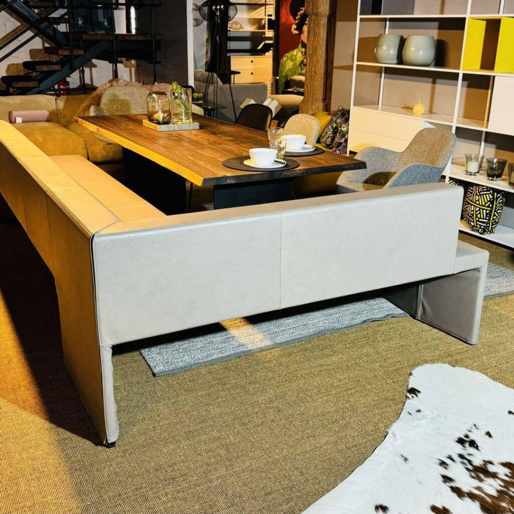 Walter Knoll - Eckbank Together Leder Elen Taupe 1406 Braun Grau - 6