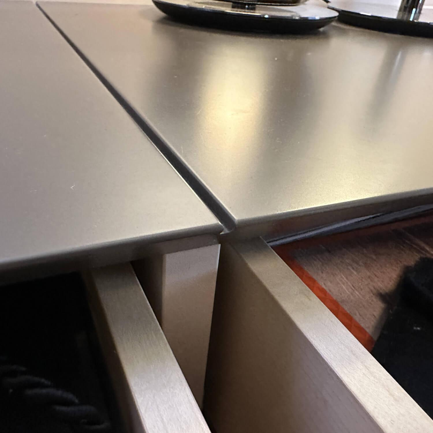 Christine Kröncke - Sideboard GAP Lack Terra Grau Braun Matt Mit Griffmodulen Chrom - 7