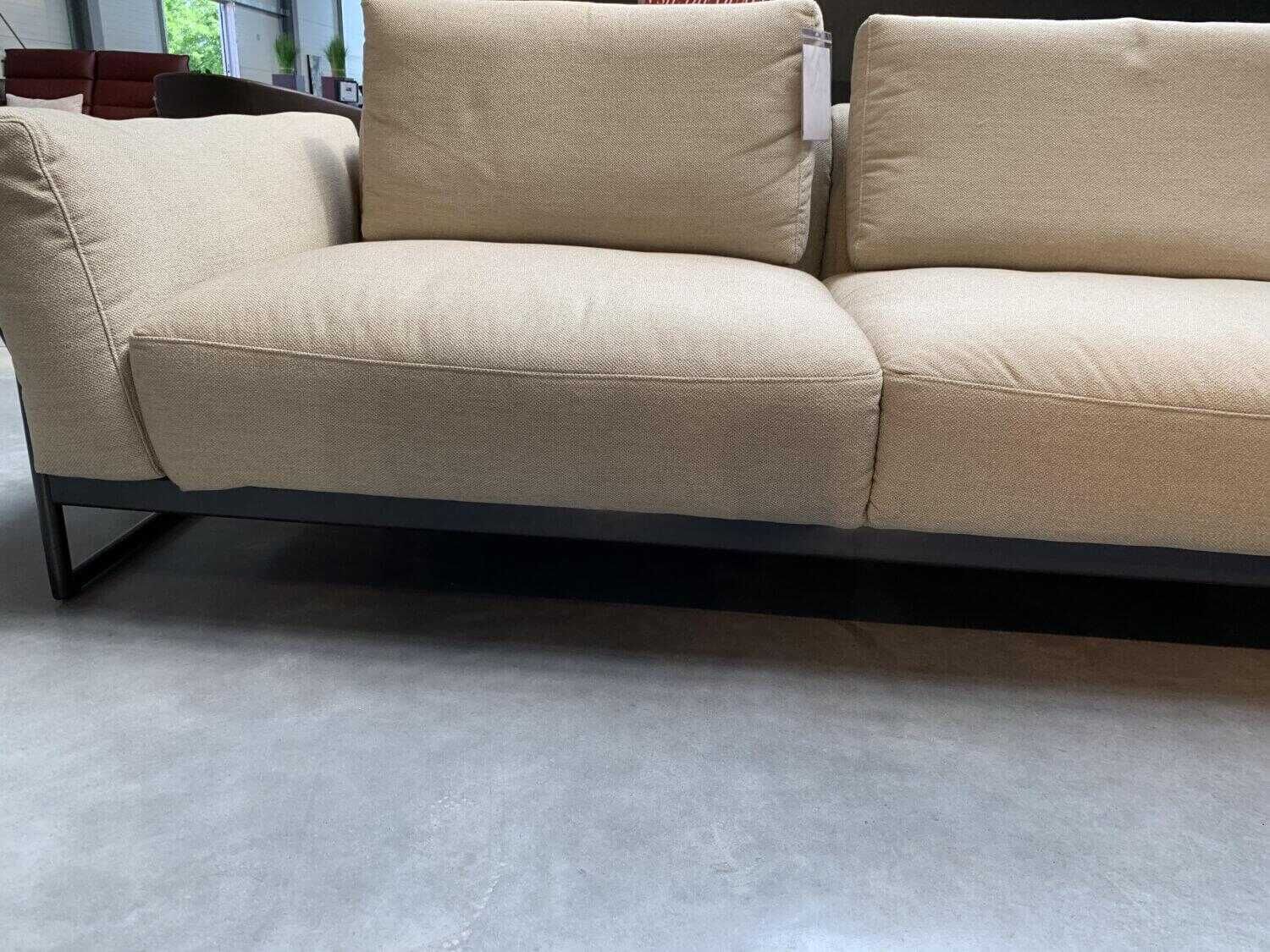 E. Schillig - Ecksofa Amore Stoff Beige mit Kissen - 4