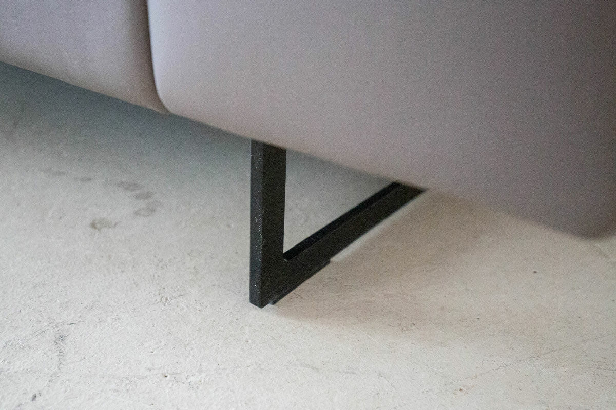 De Sede - Sofa DS-0748 Leder 25 Touch Taupe Gestell Schwarz Matt Beschichtet - 6
