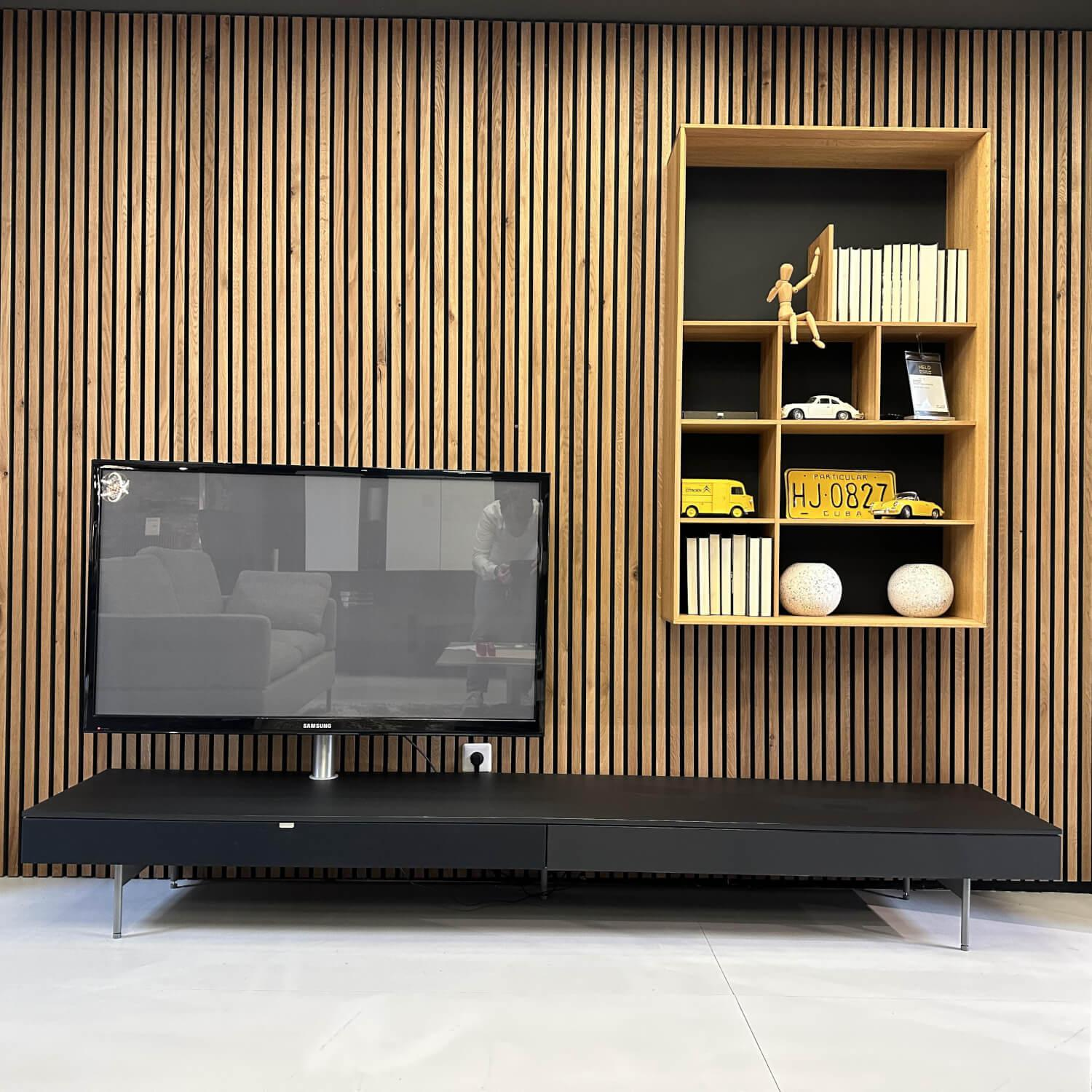 Spectral Smart Furniture - TV-Lowboard Next In BG Black Mit Deckplatte - 7