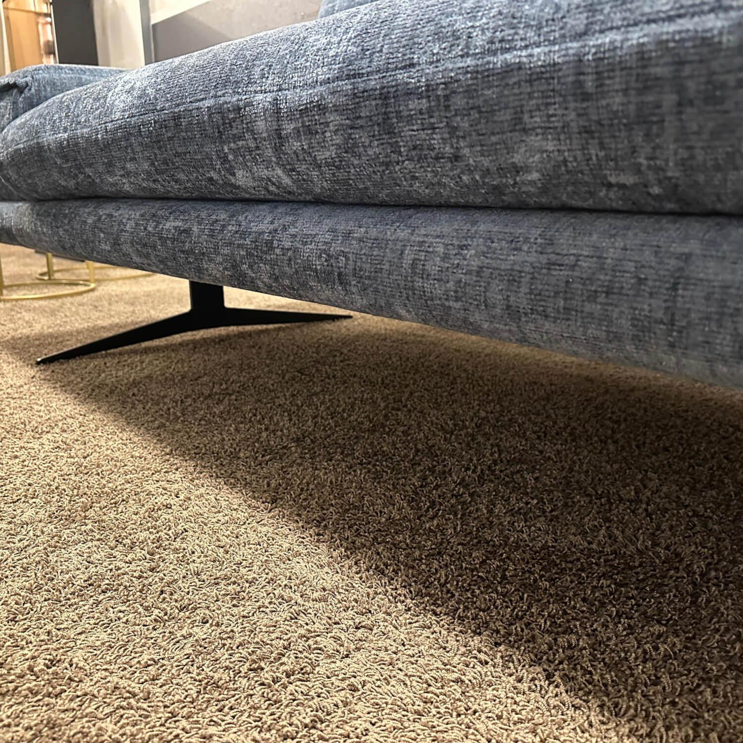 EMP - Sofa 2 CR Hubertus B Stoff 06 209 30 Belfast Ocean Blau Fuß Kufe 59 Schwarz Inklusive Kopfstütze - 4