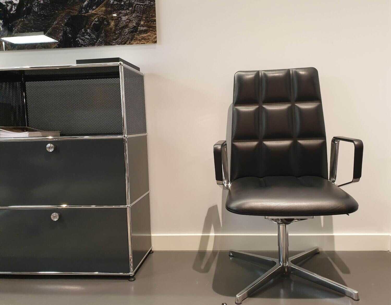 Walter Knoll - Konferenzstuhl Leadchair Executive 2013 Congress Black Aluminium Hochglanzpoliert - 3