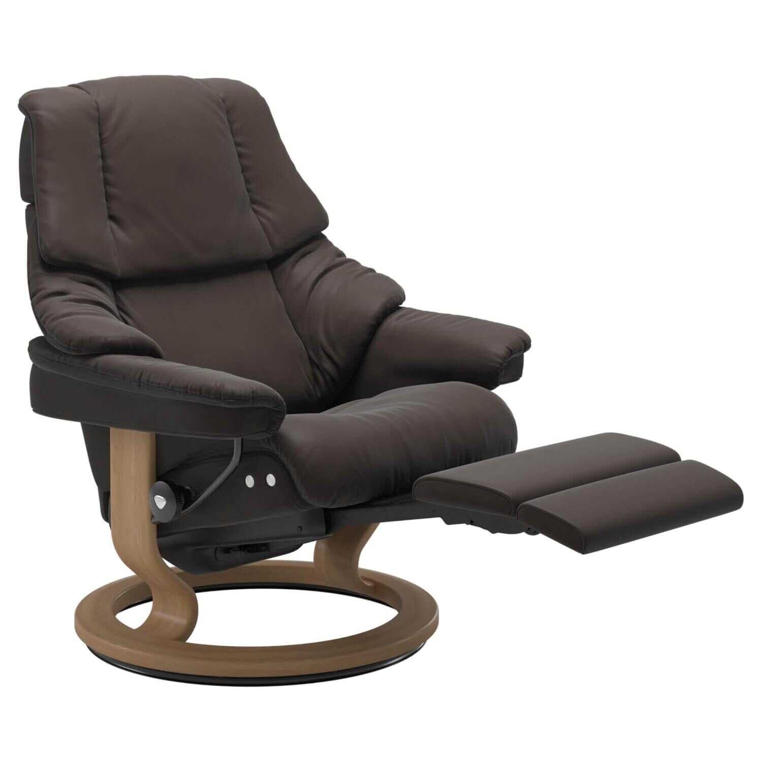 Stressless Reno L Classic LegComfort Leder Power Leg Back Paloma Chestnut ohne Batterie
