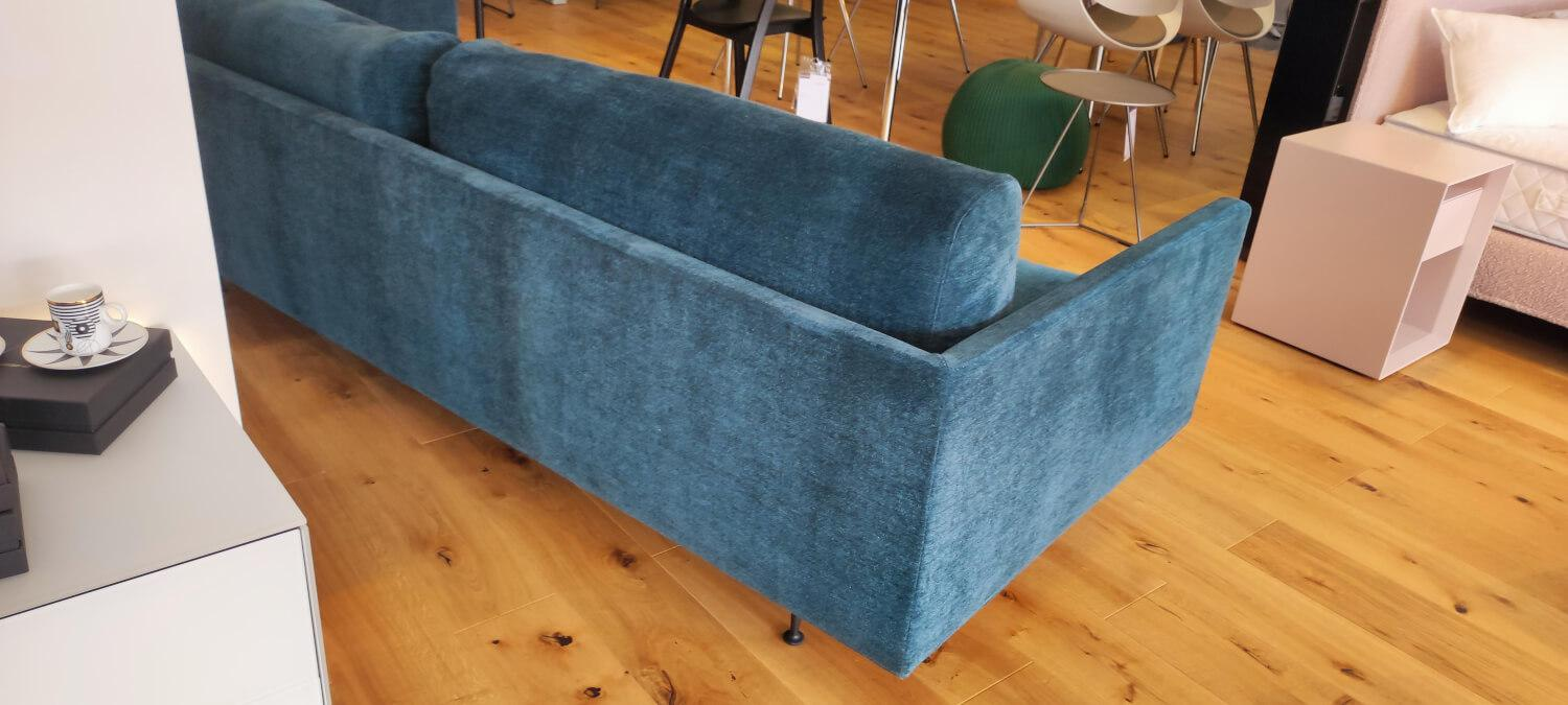 Wendelbo - Sofa Maho 40 Stoff Navona 10 Blau Füße Stahl Schwarz Pulverbeschichtet - 2