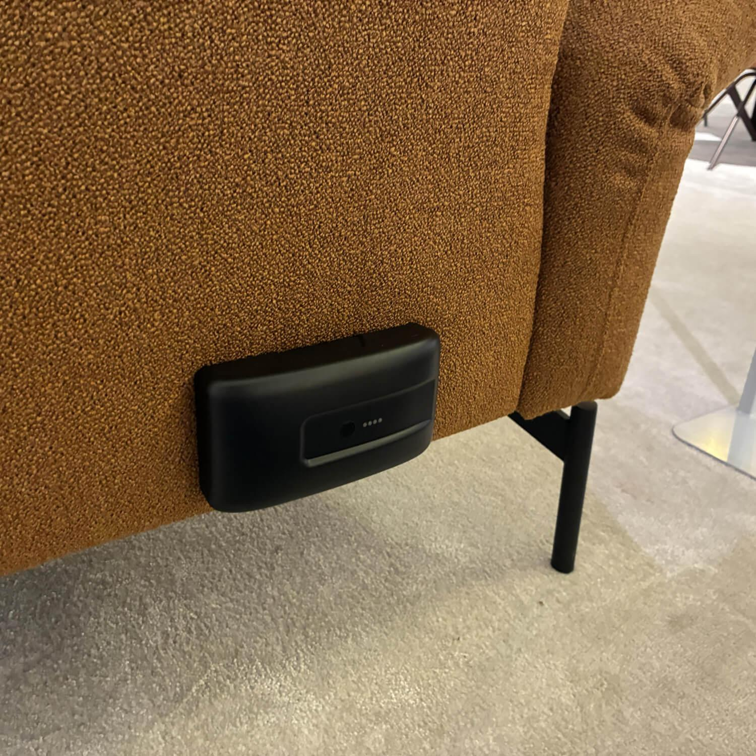 himolla - Sofa 1462 Stoff Q2Loop Chips Gelb Metallfuß Anthrazit - 6