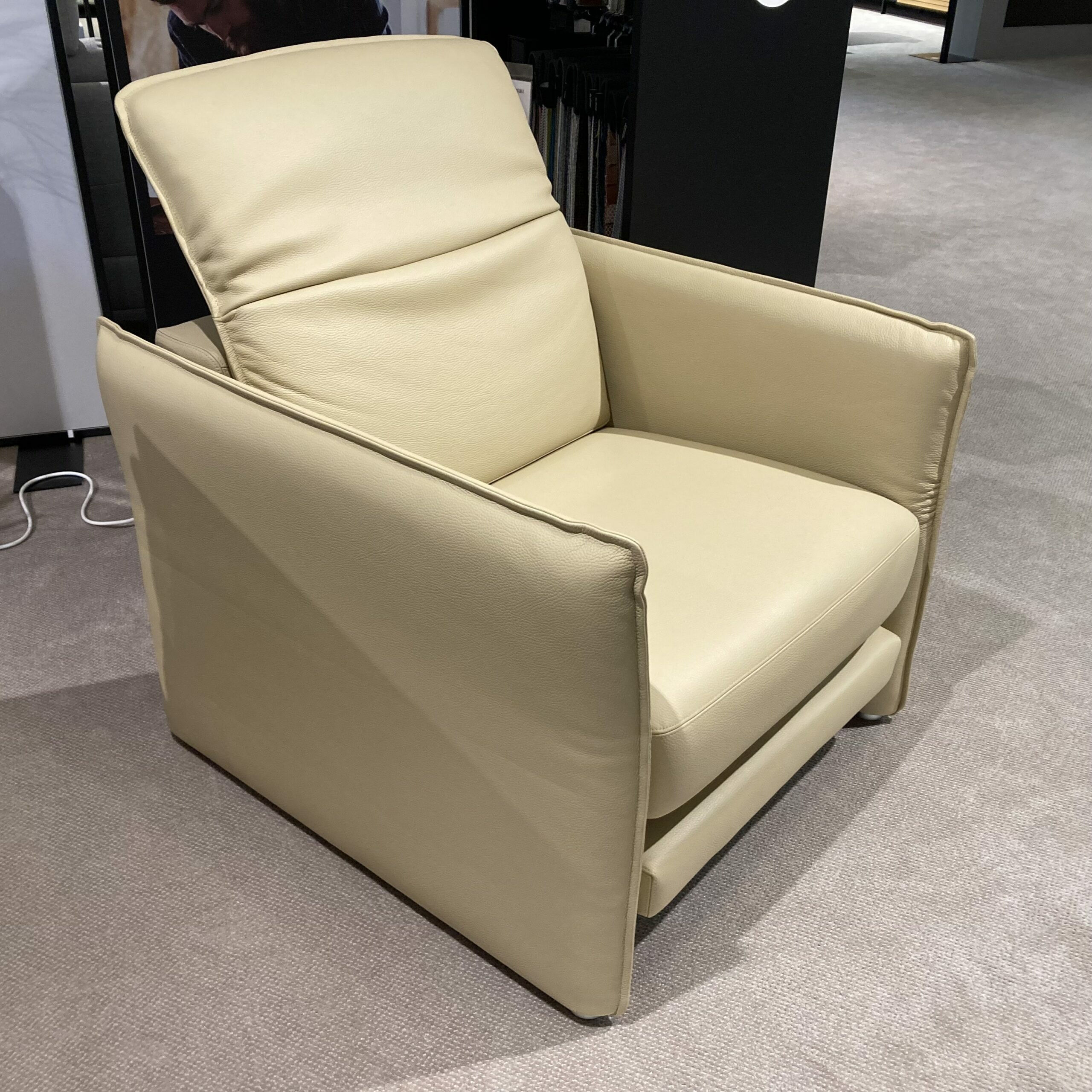 Erpo - Sessel Avantgarde Leder 43 Creme Beige mit Funktionen - 3