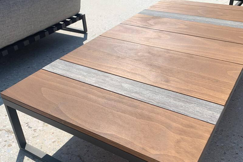 Talenti - Loungegruppe Icon Casilda Outdoor Stoff Melange Grau Gestell Metall Mokka Inklusive Abdeckungen - 5