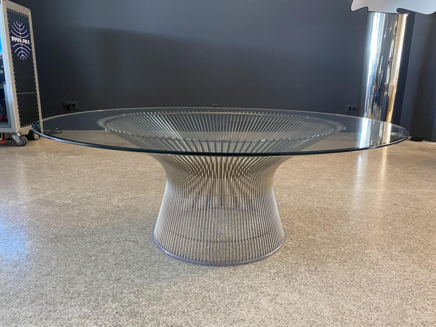Couchtisch Coffee Table Platner Low Table Glaß Tabletop