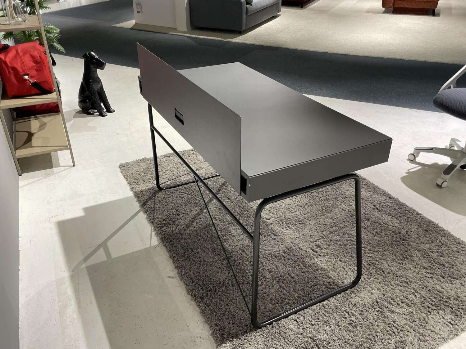 Hülsta - Solitärtisch Home Office HO130-13111 Tischplatte Supermatt Nachtgrau Gestell Schwarz - 2