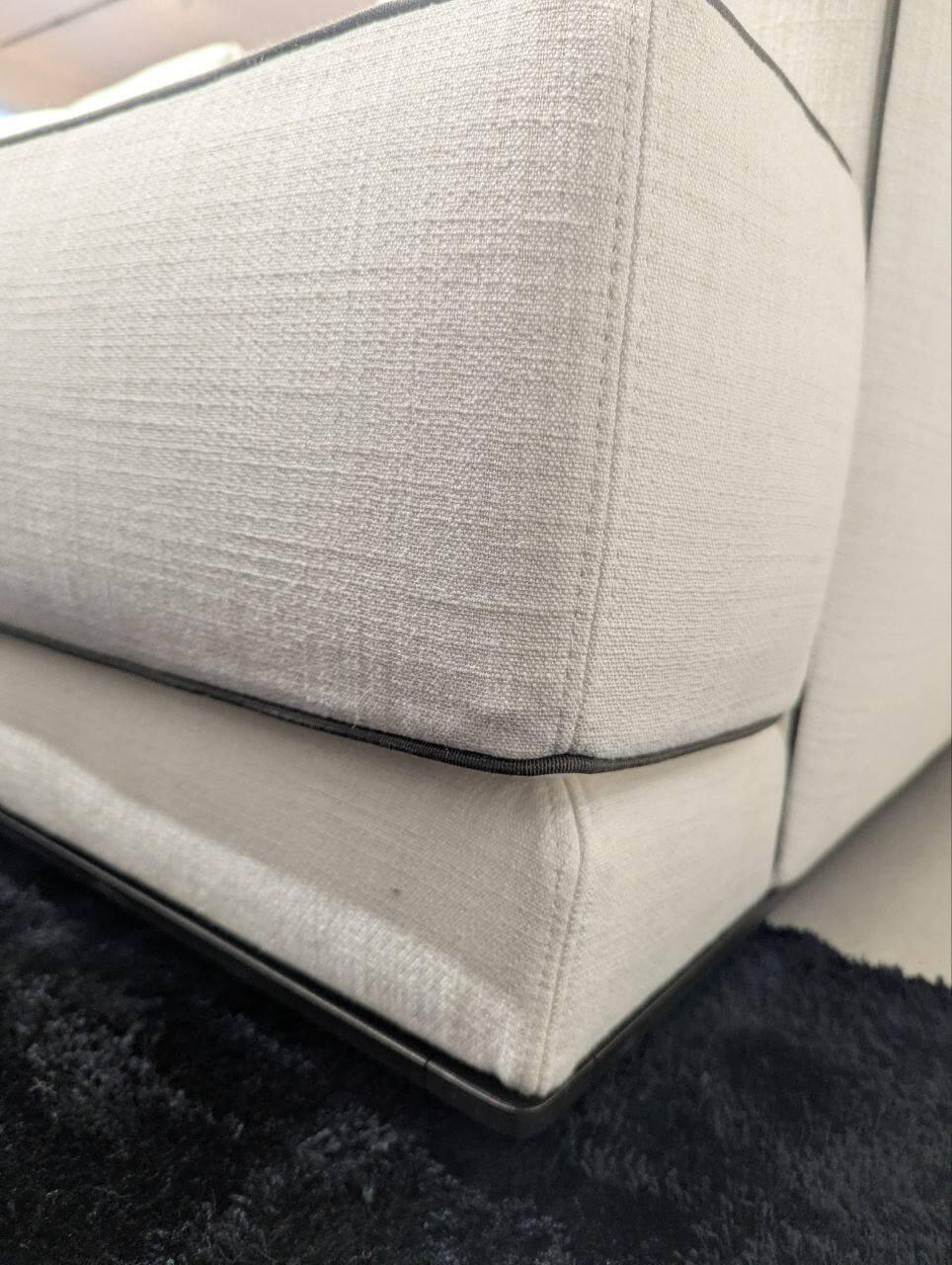 Molteni & C - Sofa Augusto Stoff KI111 Kolo Papierweiß mit 4 Rückenkissen - 7
