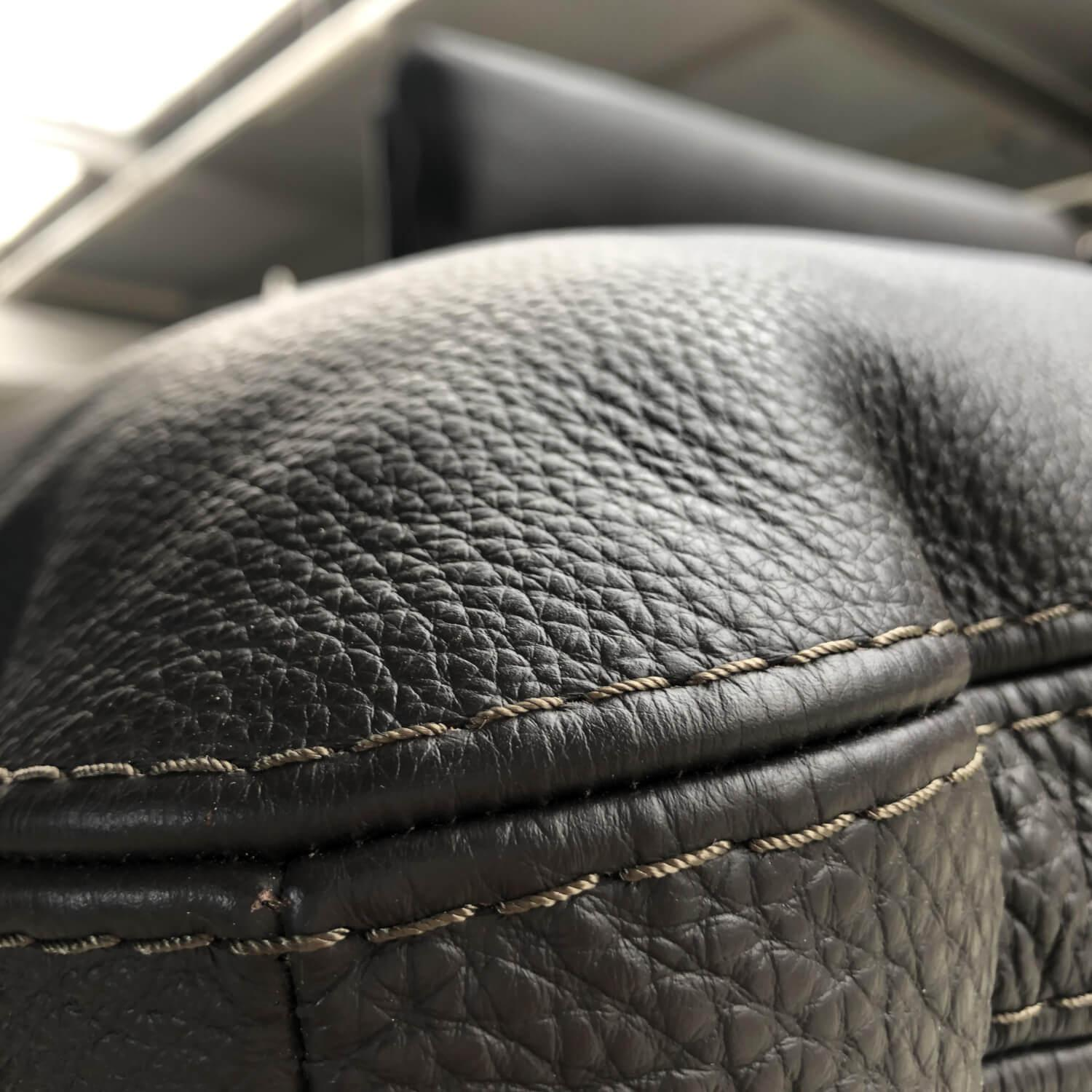 Cierre - Sofa Jack Leder Schwarz mit Kissen und Funktion - 7