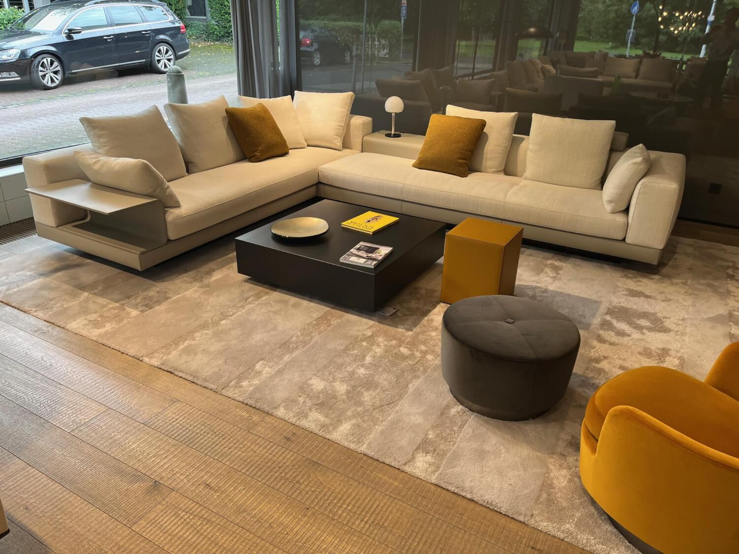 Minotti - Ecksofa Connery Stoff Bright 01 Bianco Cat. H Weiß - 5