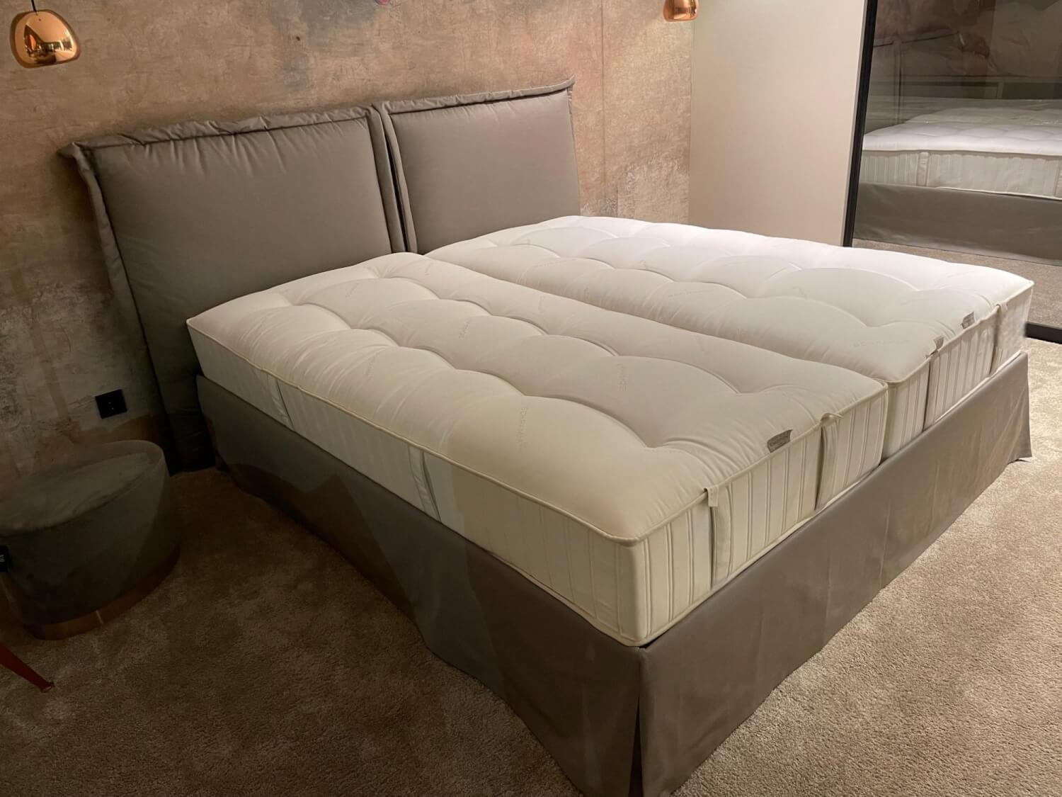 Schramm - Polsterbett Gala Stoff Malte-1500 Taupe Ohne Matratzen Und Lattenrost - 6