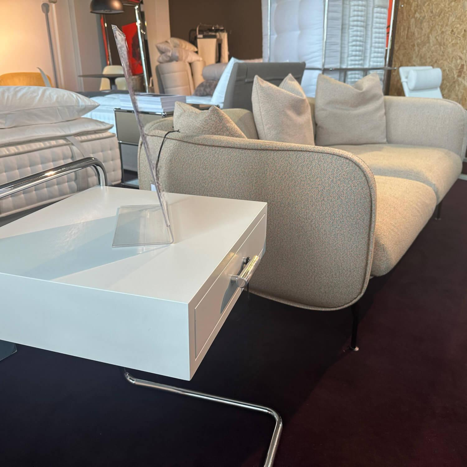 Prostoria - Sofa Echo Bezug Stoff Mica Melba Beige Gestell Metall Schwarz Pulverbeschichtet - 8