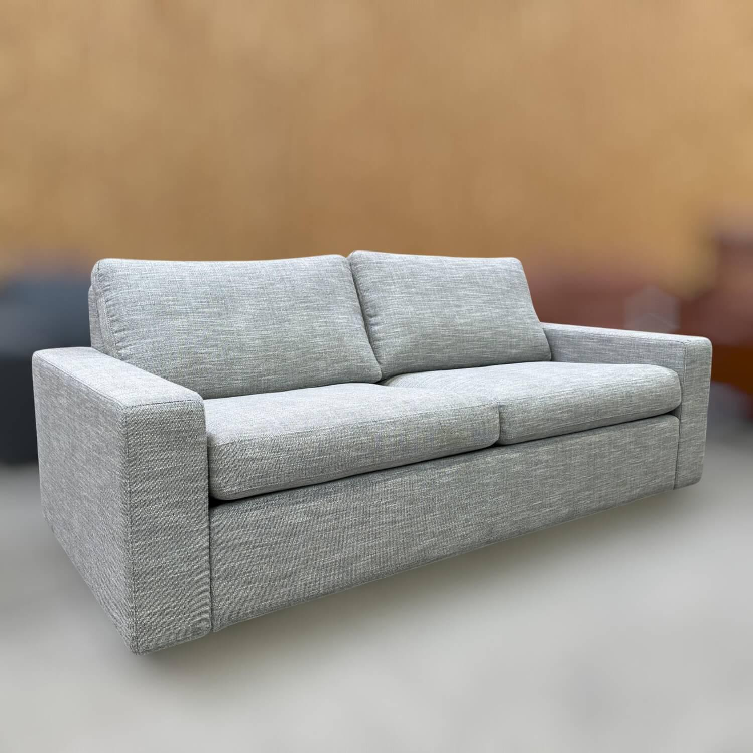 COR - Sofa Conseta Bodennah Stoff 9208 Rauchgrau Mit Kunststoffgleitern - 6