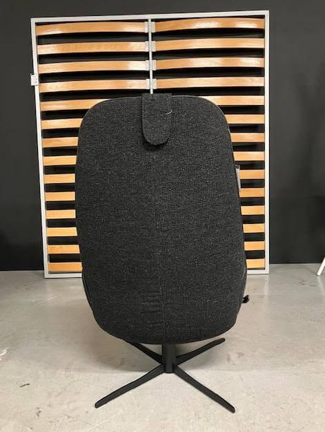 Jori - Relaxsessel Cosy Ghost Mono-Move Medium Stoff Lamm C0100 (F1b) Dunkelgrau Schwarz Sternfuß Metall Schwarz Pulverbeschichtet - 6