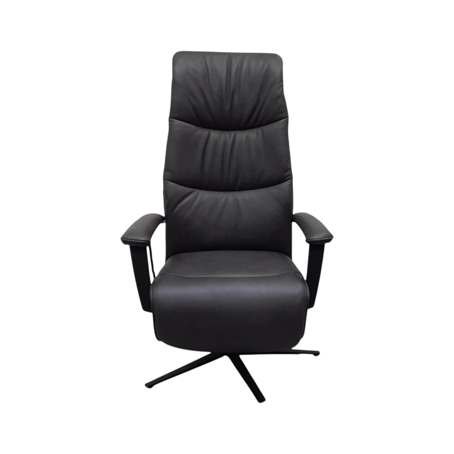 himolla - Sessel 7585 S Lounger L Leder 27 Eleganza Vektor Anthrazit Sternfuß Metall Anthrazit Mit Motorischer Verstellung - 1