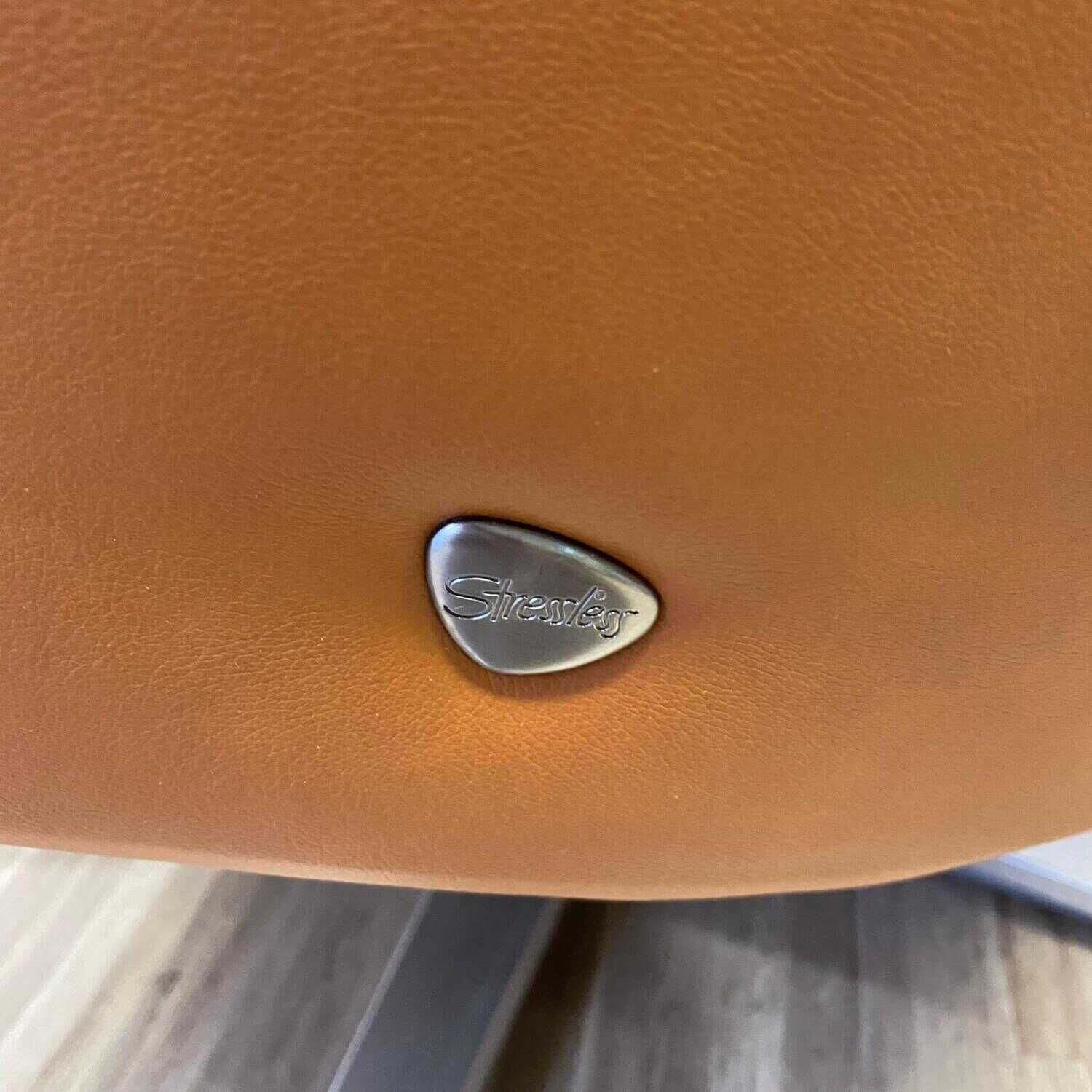 Stressless - Relaxsessel Scott Sirius Leder Paloma New Cognac Fuß Sternfuß Chrom mit Heizung und Massage - 10