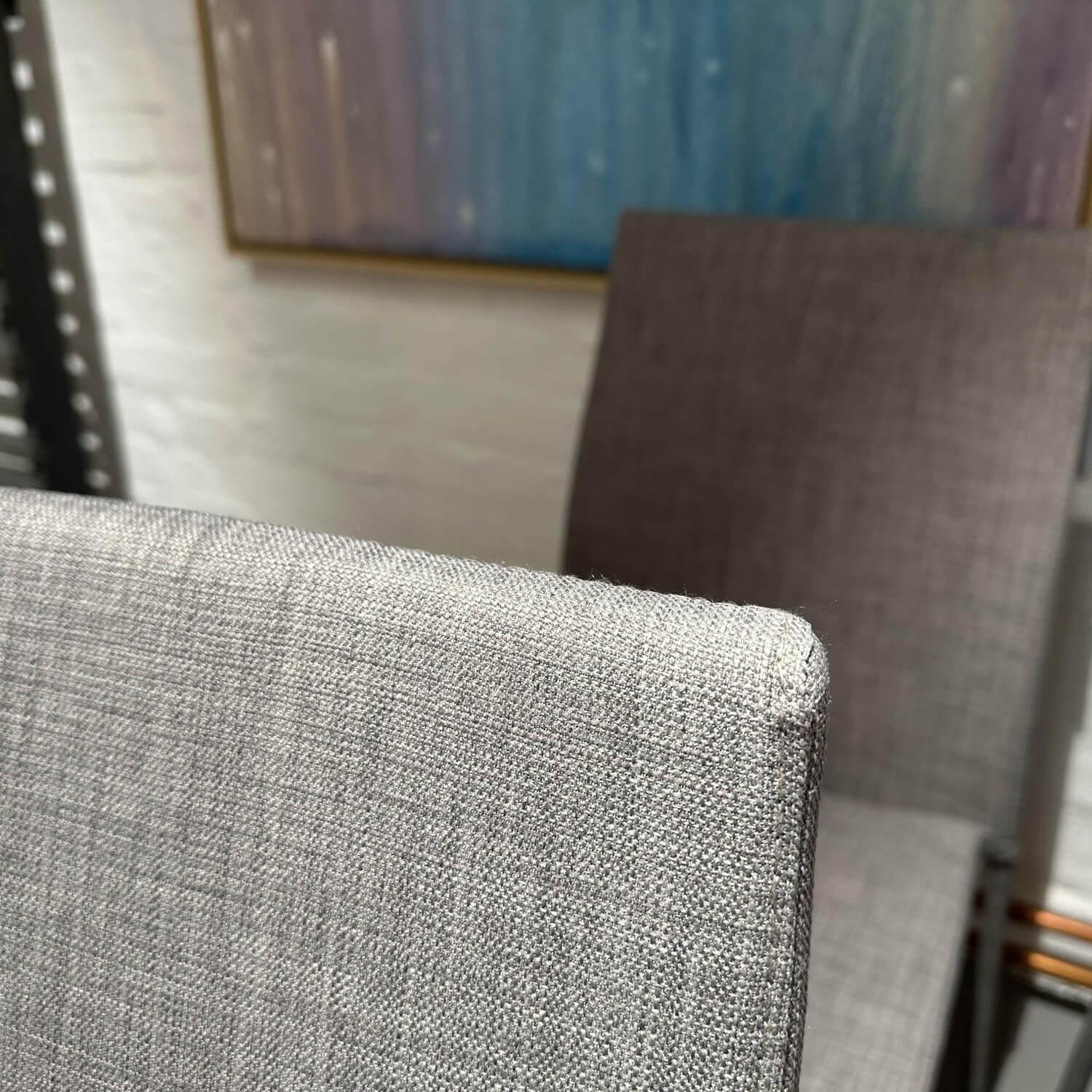 Ligne Roset - 4er-Set Stuhl Slim Chair Stoff Grau Gestell Metall - 3