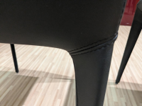 Bonaldo - 6er-Set Stuhl Filly Up Kunstleder Schwarz - 5