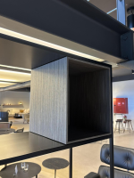 MDF Italia - Regal Minima 3.0 Holz Grau Matt Lasiert Gestell Aluminium Schwarz - 9