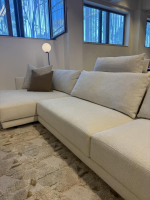 Poliform - Ecksofa Salon Bristol Stoff Rabat Kat. D Ecru Offwhite Creme ohne Dekokissen - 3