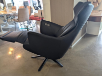 WK Wohnen - Sessel WK687 Bosso 7321 Leder Dino Schwarz mit motorischen Funktionen - 4