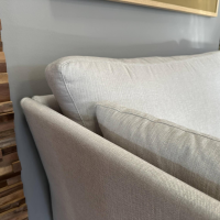 IP Design - Sofa John Edwards 8 Stoff Noah IP1744 272 Beige Sockel Metall Glanz Inklusive Armkissen - 5