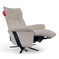 himolla - Sessel 7927 Easy Swing S Stoff Nuvano Natur Grau Sternfuß Metall Anthrazit Pulverbeschichtet 2 Motorig - 7