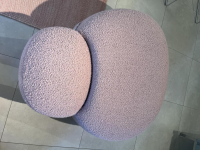 Kartell - Hocker Aaland Stoff Bouclé New Stretch K2 Rosa - 3