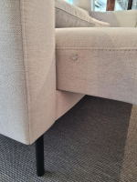 Contur - Sofa Enna Stoff Carmen Beige Naturel Füße Metallwinkel Schwarz - 6