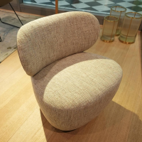 Walter Knoll - Sessel Bao Klein Stoff Sorel Smoke Quarz Beige Rücken Elen Taupe Beige Drehteller Schwarz - 8