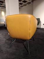 himolla - Sessel 7190 Leder Mariposa Spring Gelb Metallfuß Anthrazit - 3