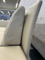 Walter Knoll - Sofa Jason 390 20 Leder Sierra Dune Beige Gestell Silber Hochglanz Verchromt inkl. Funktionsarmlehnen - 9