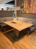 K+W - Funktionstisch Vari Artisan Eiche Nachbildung Bodenplatte MDF Edelstahldekor Mit Ansteckplatte - 9