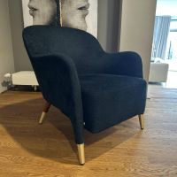 Molteni & C - Sessel Gio Ponti D 151 4 Bezug Stoff Wonder WG488 Blue Petrol Blau Korpus Amerikanisch Nussbaum - 7