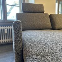 Brühl - Polstergruppe Stoff 4403 95 Anthrazit Grau Gestell Metall Schwebend Rund Schwarz Armteil Abklappbar - 6