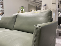 Erpo - Sofa Classics  CL990 R Leder 170 163 Olive Grün Kufe Metall - 2