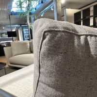 B&B Italia - Ecksofa Wohnlandschaft Noonu Stoff Spora 2038151 Hellgrau Metallgestell Lackiert Zinnfarbig - 4