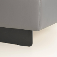 Violetta - Ecksofa Theresa Boxspring Creme Inkl. Ablage Eiche Schwarz Nackenkissen Und Vorstellkissen - 2