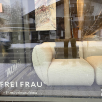 Freifrau - Sofa Mia Stoff Safire 0007 Craie Beige Inkl. Dekokissen - 3