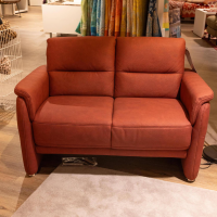 OrthoSedis - Polstergarnitur Stoff Ares Bordeaux Rot Fuß Aluminium Poliert Inklusive Kissen - 7