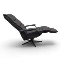 himolla - Sessel 7585 S Lounger L Leder 27 Eleganza Vektor Anthrazit Sternfuß Metall Anthrazit Mit Motorischer Verstellung - 4